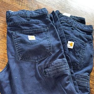 2 pair Carhartt work FR pants 32x32